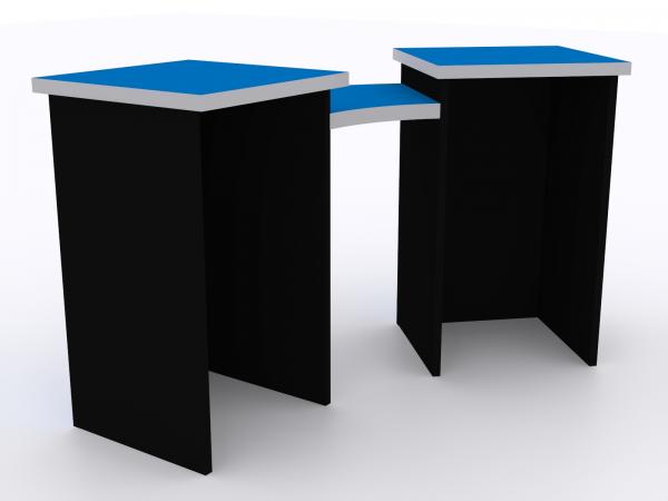 DI-660 Trade Show Pedestal -- Folding Fabric Panels -- Large Graphics (velcro-attached)